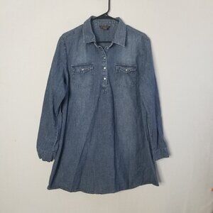 Bit & Bridle Blue Denim Blouse